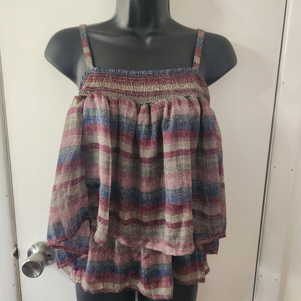 Womans Collective Conceps Size Medium Blouse or Staps
